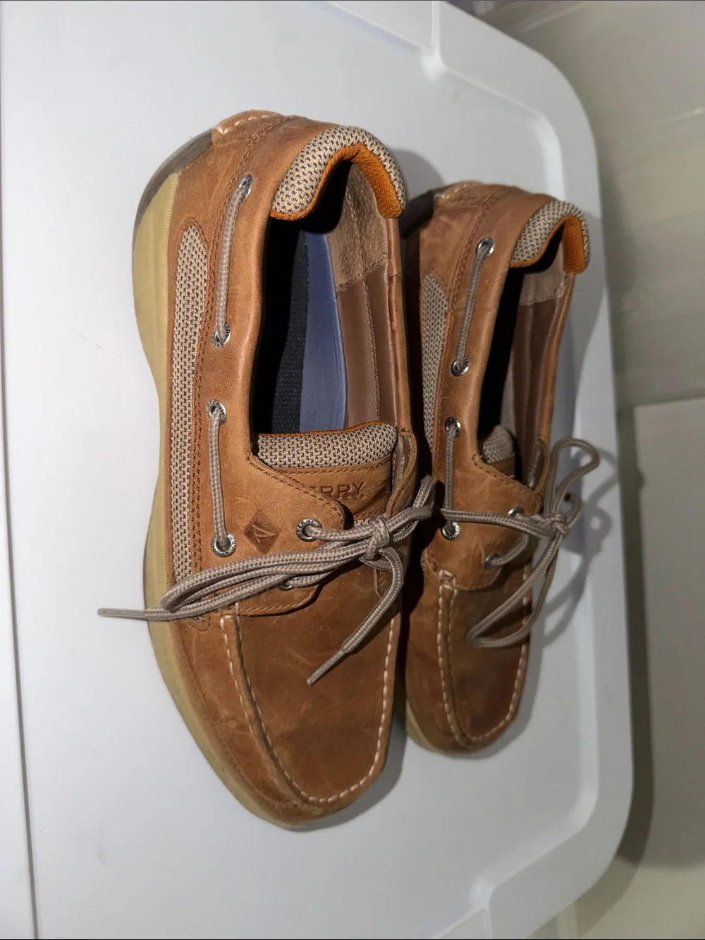 Sperry Men's Tan Leather Billfish Boat Shoes